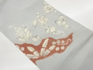 縮緬地絞り手描き辻が花模様名古屋帯